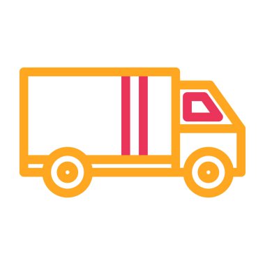 Kamyon. Web simgesi basit illüstrasyon