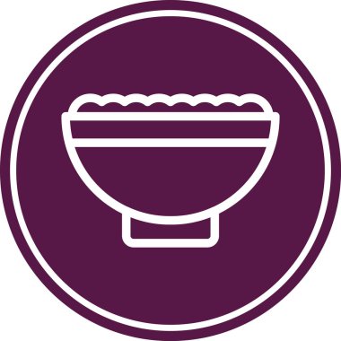 Benzersiz yemek kabartma vektör simgesi