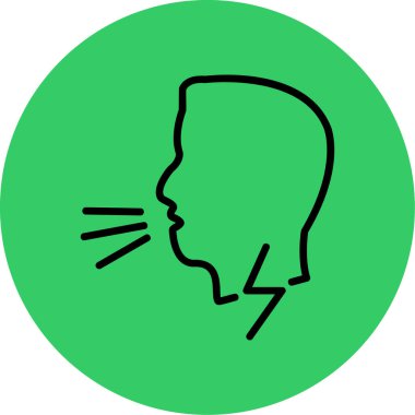 Yeşil yapraklı bir kızın vektör çizimi