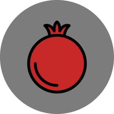 Domates. Web simgesi basit tasarım