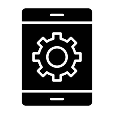 Glyph Vektör Simgesi Tasarımı Ayarlanıyor