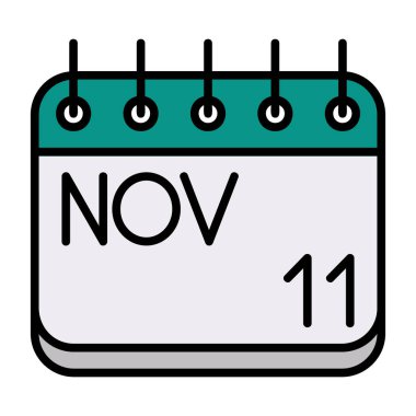 Kasım 19 - Gün takvim simgesi - Takvim tarihi