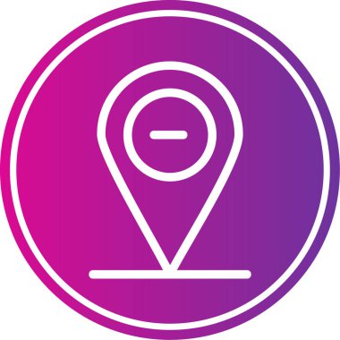 konum simgesi. harita simgesi vektör illüstrasyonu