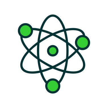 Molekül vektör ikonu tasarım örnekleme şablonu