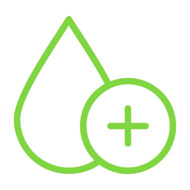 Su damlası ikonu. vektör illüstrasyonu