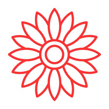 çiçek simgesi vektör illüstrasyonu