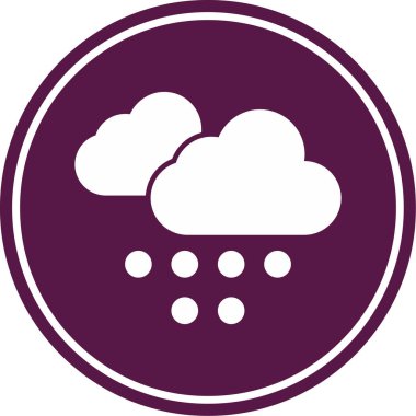 Bulut simgesi vektör illüstrasyonu