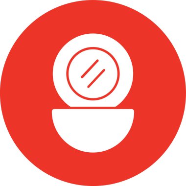 Kahvaltı yemeği simgesi rozet stili