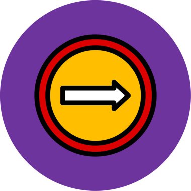 ok işareti dairesel simge sembolü