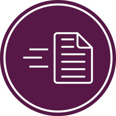 belge simgesi vektör illüstrasyonu