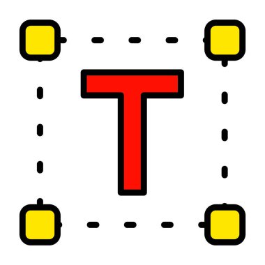 Trafik yol simgesi vektör illüstrasyonu