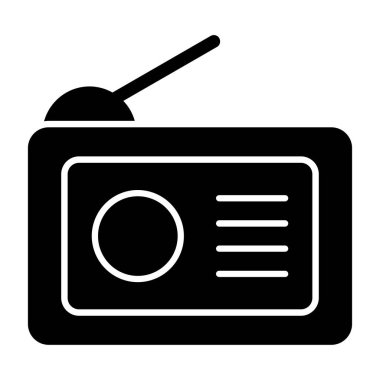 radyo simgesi, vektör illüstrasyon tasarımı