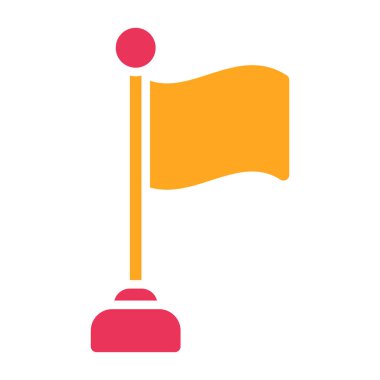 bayrak ikonu vektör illüstrasyonu