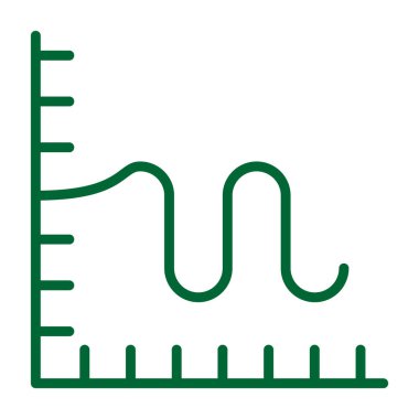 Yeşil ve siyah ölçüm bandının vektör çizimi
