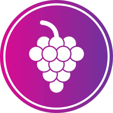üzüm ikonu vektör illüstrasyonu