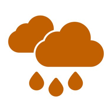 yağmur simgesi, vektör illüstrasyonu