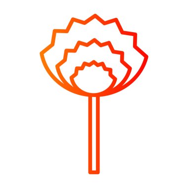 çiçek simgesi vektör illüstrasyonu