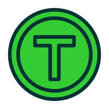 bitcoin. Web simgesi basit illüstrasyon