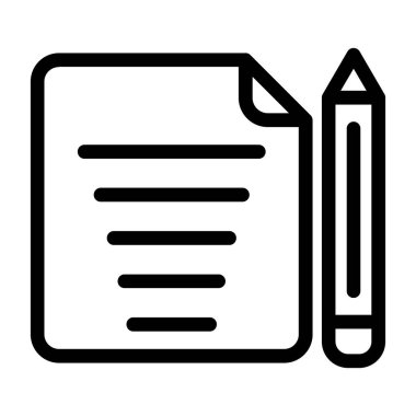 kalem simgesi, özet biçimi olan belge