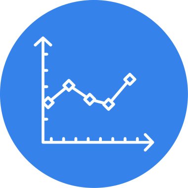 iş grafiği simgesi, vektör illüstrasyonu
