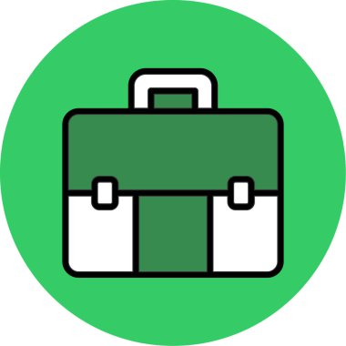 çanta çanta iş simgesi doldurulmuş - özet biçimi