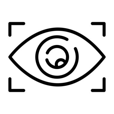 Göz simgesi vektör illüstrasyonu