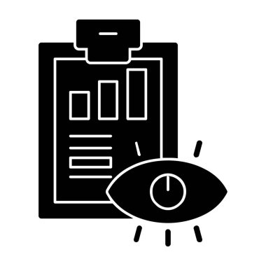 Göz Tarama simgesi, vektör illüstrasyonu