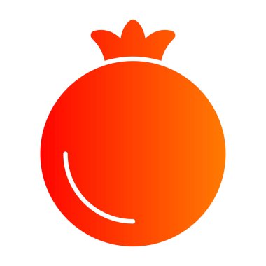 Eşsiz Domates Vektörü Kabartma Simgesi