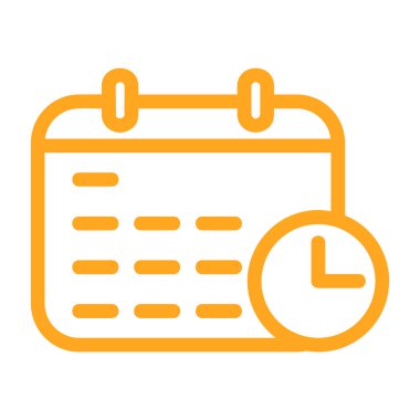 Zaman yönetimi simgesi vektör illüstrasyonu