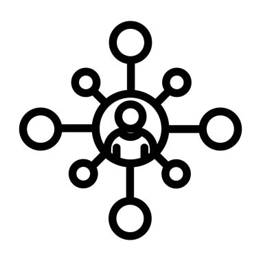 ağ paylaşım simgesi çizimi