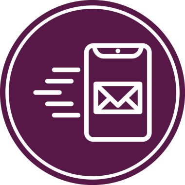 mobil e- posta simgesi vektör çizimi