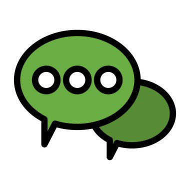 konuşma kabarcığı vektör çizimi