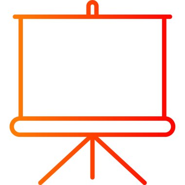 Tablo simgesi, basit vektör illüstrasyonu