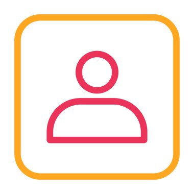 Bir insan simgesinin vektör illüstrasyonu