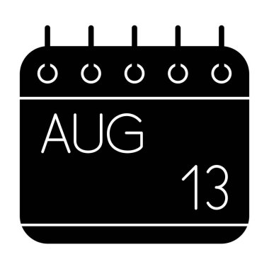 Takvim simgesinin vektör illüstrasyonu