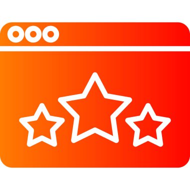 yıldız simgesi vektör illüstrasyonu