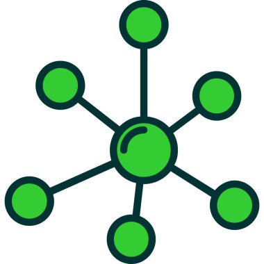 şebeke. Web simgesi basit illüstrasyon