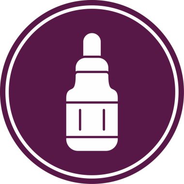 Benzersiz sıvı şişe vektör simgesi