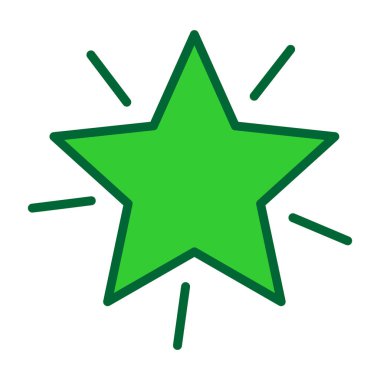 yıldız simgesi vektör illüstrasyonu