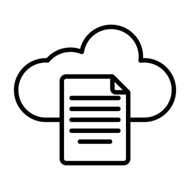 Kolayca düzenleyebilen ya da düzenleyebilen bulut hesap vektörü simgesi