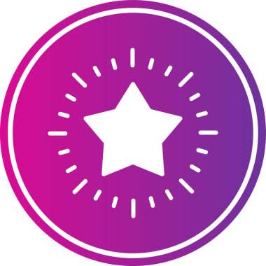 Yıldız simgesinin vektör illüstrasyonu