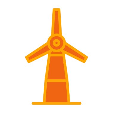Yel değirmeni vektör resimleme şablonu