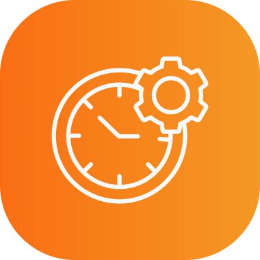 Soyut arkaplanda zaman simgesi izole edildi