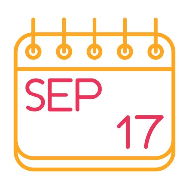 Takvim simgesinin vektör illüstrasyonu