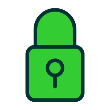 ikon vektör illüstrasyonunu kilitle