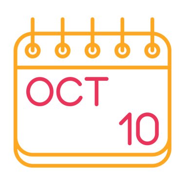 Takvim simgesinin vektör illüstrasyonu