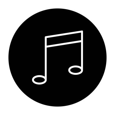 Vektör müzik notlar simgesini