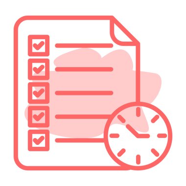 beyaz arkaplanda izole edilmiş trend düz biçimli kontrol listesi simgesi