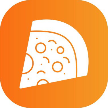 pizza. Web simgesi basit illüstrasyon