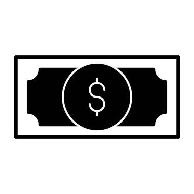 Doları bill simgesi, basit tarzı